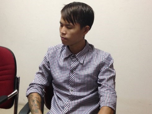 Nguyễn Tr&iacute; Long sau khi bị bắt
