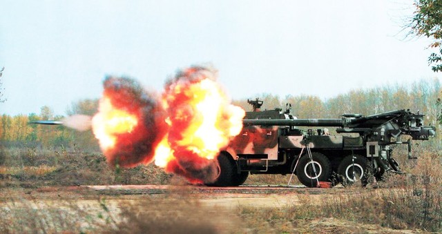 Vũ kh&iacute; qu&acirc;n sự ph&aacute;o tự h&agrave;nh SH-1 được nhận định l&agrave; CAESAR của Trung Quốc