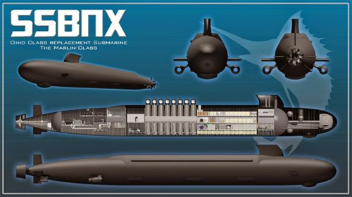 Cấu tạo của vũ khí quân sự siêu tàu ngầm hạt nhân tương lai SSBN(X) của Mỹ Cấu tạo của vũ khí quân sự siêu tàu ngầm hạt nhân tương lai SSBN(X) của Mỹ
