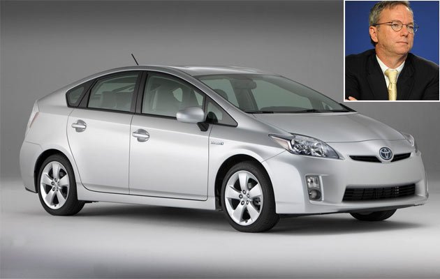 Tỷ ph&uacute; khủng l&aacute;i xế rẻ: Eric Schmidt sở hữu một chiếc Toyota Prius với gi&aacute; 16.500 euro. Ảnh minh họa