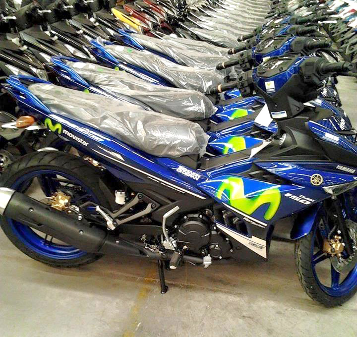 Xe Exciter 150 phi&ecirc;n bản xe đua M1 MoviStar với bộ tem nh&igrave;n cứng c&aacute;p hơn​
