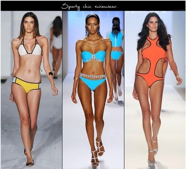 Phong cách thể thao đã mang đến sức sống mới cho những bộ bikini với những đường cut gọn gàng, mạnh dạn
