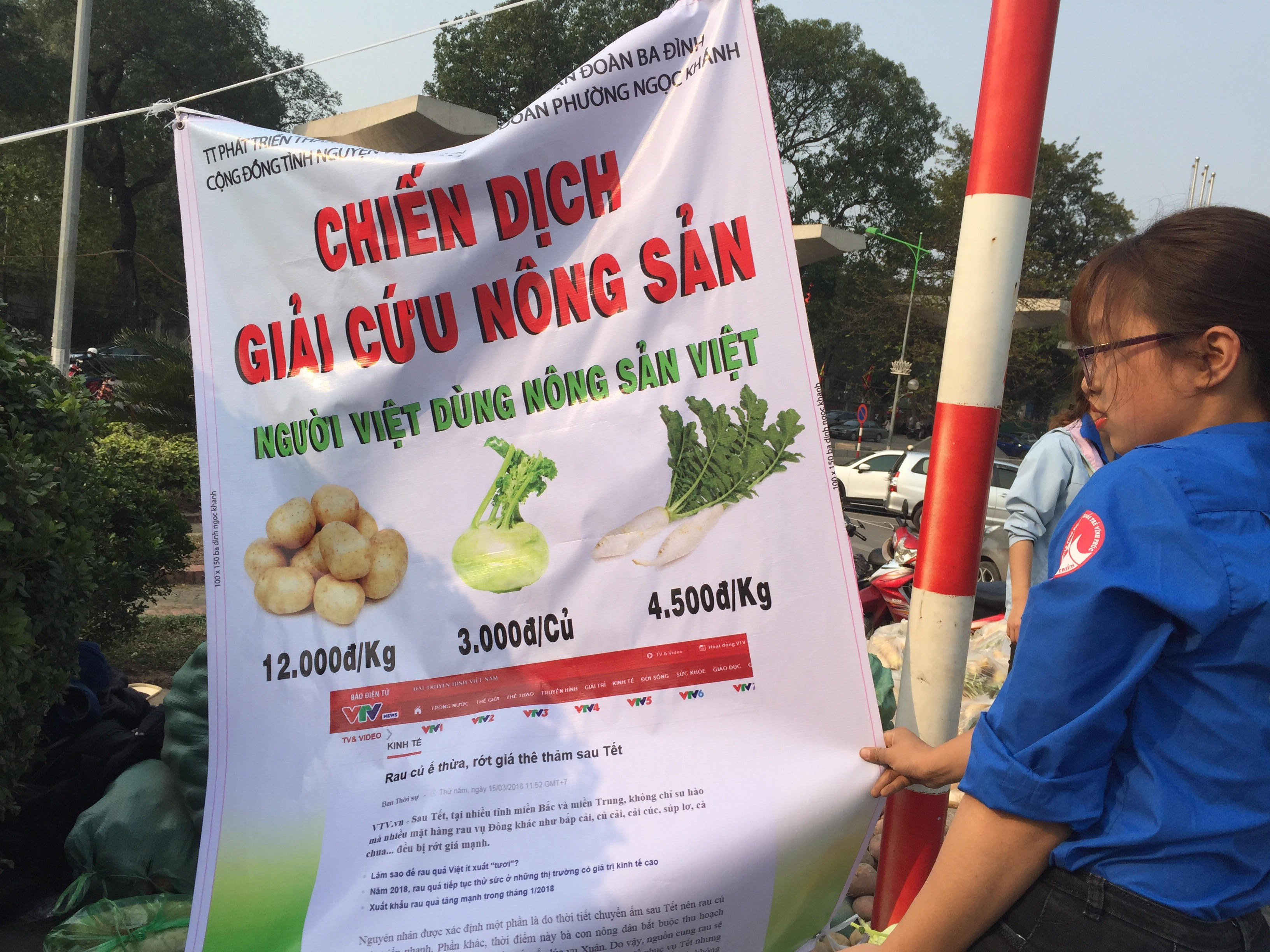 Người d&acirc;n H&agrave; Nội &lsquo;giải cứu&rsquo; củ cải, khoai t&acirc;y, su h&agrave;o cho n&ocirc;ng d&acirc;n