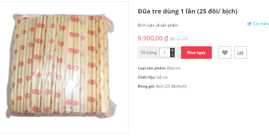 Đũa d&ugrave;ng một lần kh&ocirc;ng nh&atilde;n m&aacute;c, nguồn gốc xuất xứ ngập tr&agrave;n tr&ecirc;n chợ online