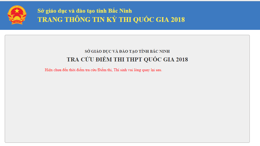 C&aacute;ch tra cứu điểm thi THPT quốc gia tỉnh Bắc Ninh năm 2018 nhanh v&agrave; ch&iacute;nh x&aacute;c nhất