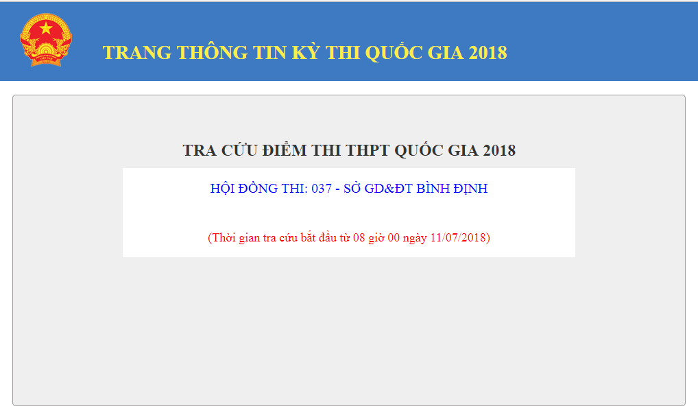 Tra cứu điểm thi THPT quốc gia tỉnh B&igrave;nh Định năm 2018 nhanh v&agrave; ch&iacute;nh x&aacute;c nhất