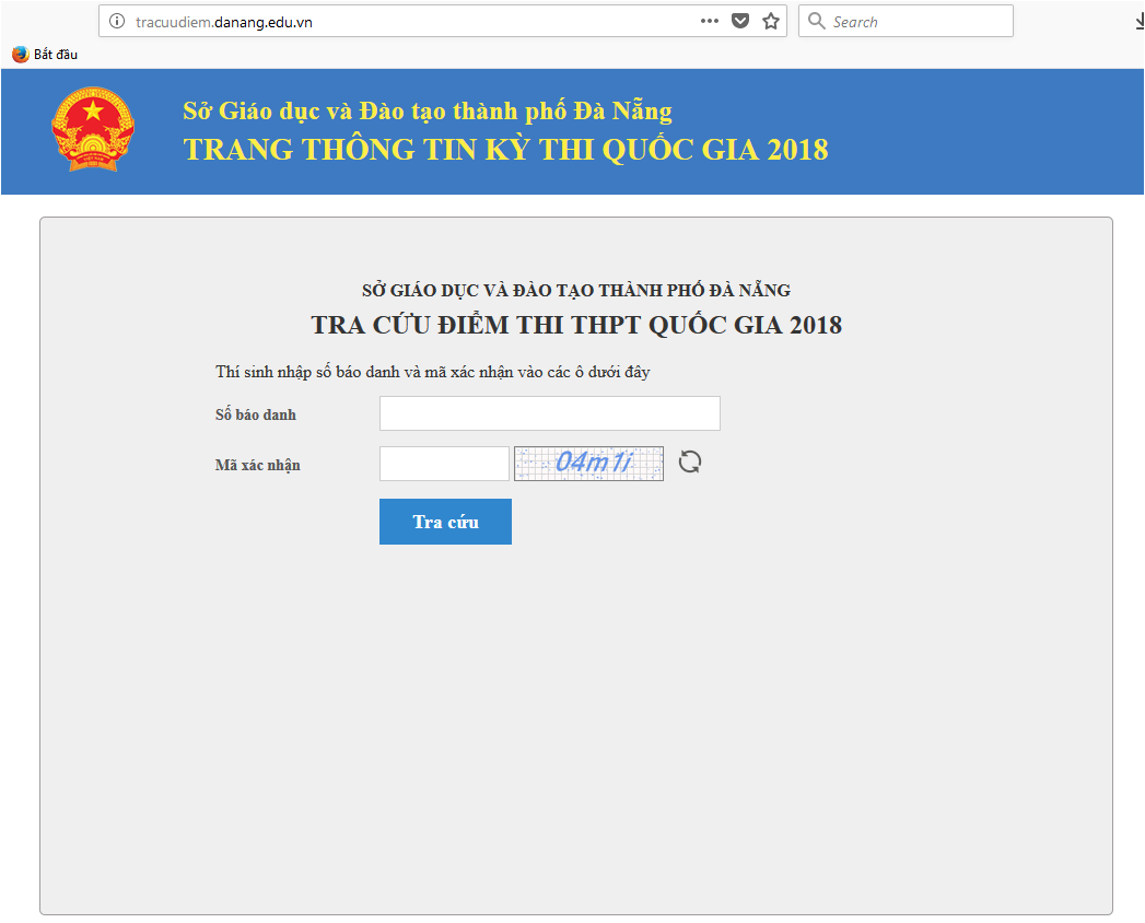 Tra cứu điểm thi THPT quốc gia th&agrave;nh phố Đ&agrave; Nẵng năm 2018 nhanh v&agrave; ch&iacute;nh x&aacute;c nhất