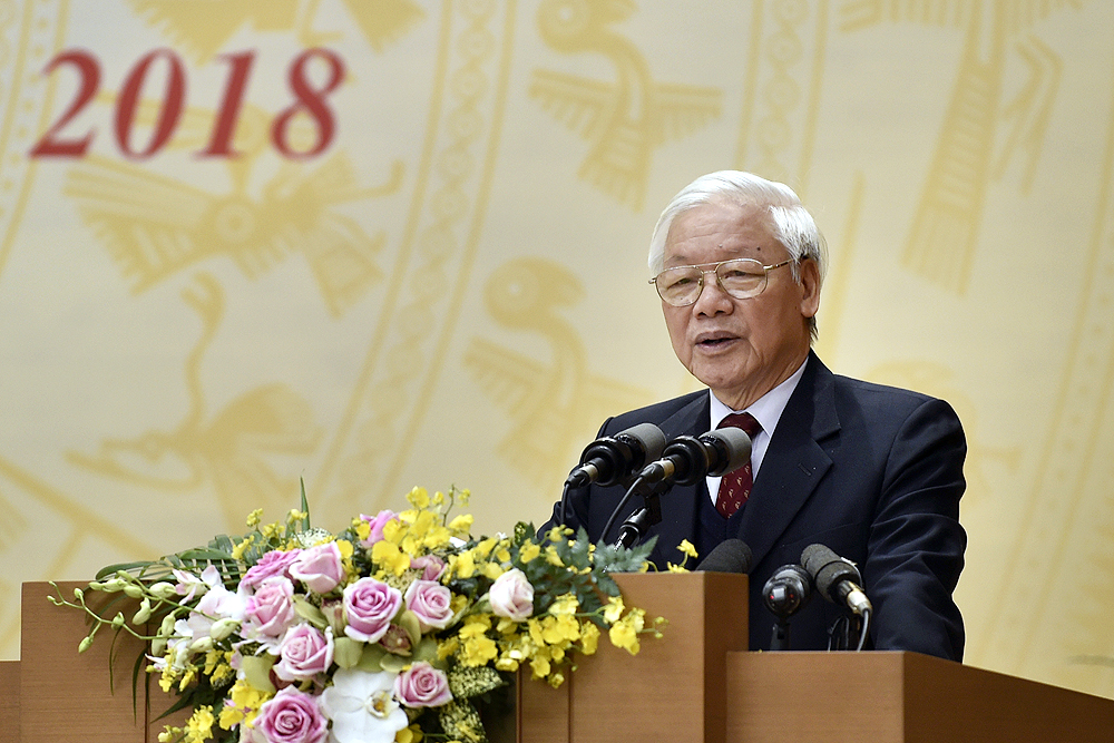 Tổng B&iacute; thư, Chủ tịch nước Nguyễn Ph&uacute; Trọng: Phấn đấu năm 2019 đạt kết quả cao hơn năm 2018