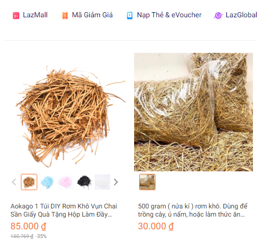 Rơm kh&ocirc;, vỏ trấu tưởng chừng bỏ đi nhưng lại đắt đỏ tr&ecirc;n chợ online