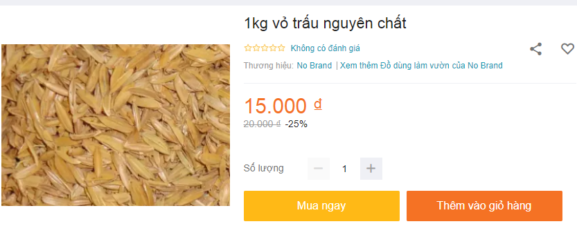 Rơm kh&ocirc;, vỏ trấu tưởng chừng bỏ đi nhưng lại đắt đỏ tr&ecirc;n chợ online