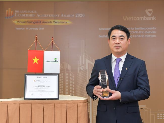 The Asian Banker b&igrave;nh chọn v&agrave; trao tặng Vietcombank danh hiệu Ng&acirc;n h&agrave;ng được quản trị tốt nhất v&agrave; L&atilde;nh đạo xuất sắc trong ứng ph&oacute; với đại dịch COVID-19