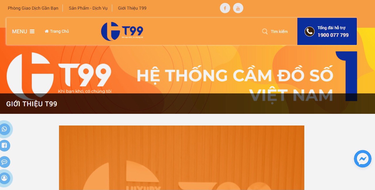 Hệ thống cầm đồ T99 lặng lẽ sửa &lsquo;slogan&rsquo; sau khi bị &lsquo;tố&rsquo;quảng c&aacute;o gian dối?