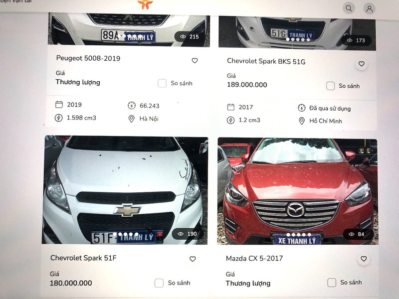 Ng&acirc;n h&agrave;ng lại thanh l&yacute; &ocirc; t&ocirc; chỉ từ 100 triệu/chiếu