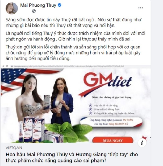 Khi nghệ sĩ tiếp tay cho quảng c&aacute;o sai sự thật: Người đăng đ&agrave;n xin lỗi, c&ograve;n lại... lặng thinh