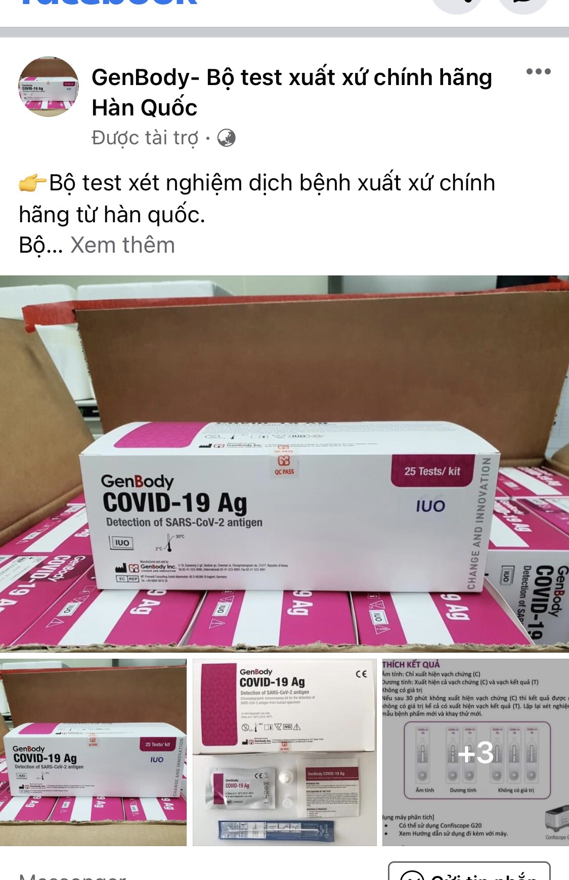 Kit test nhanh COVID-19 lại rao b&aacute;n tr&agrave;n lan tr&ecirc;n mạng