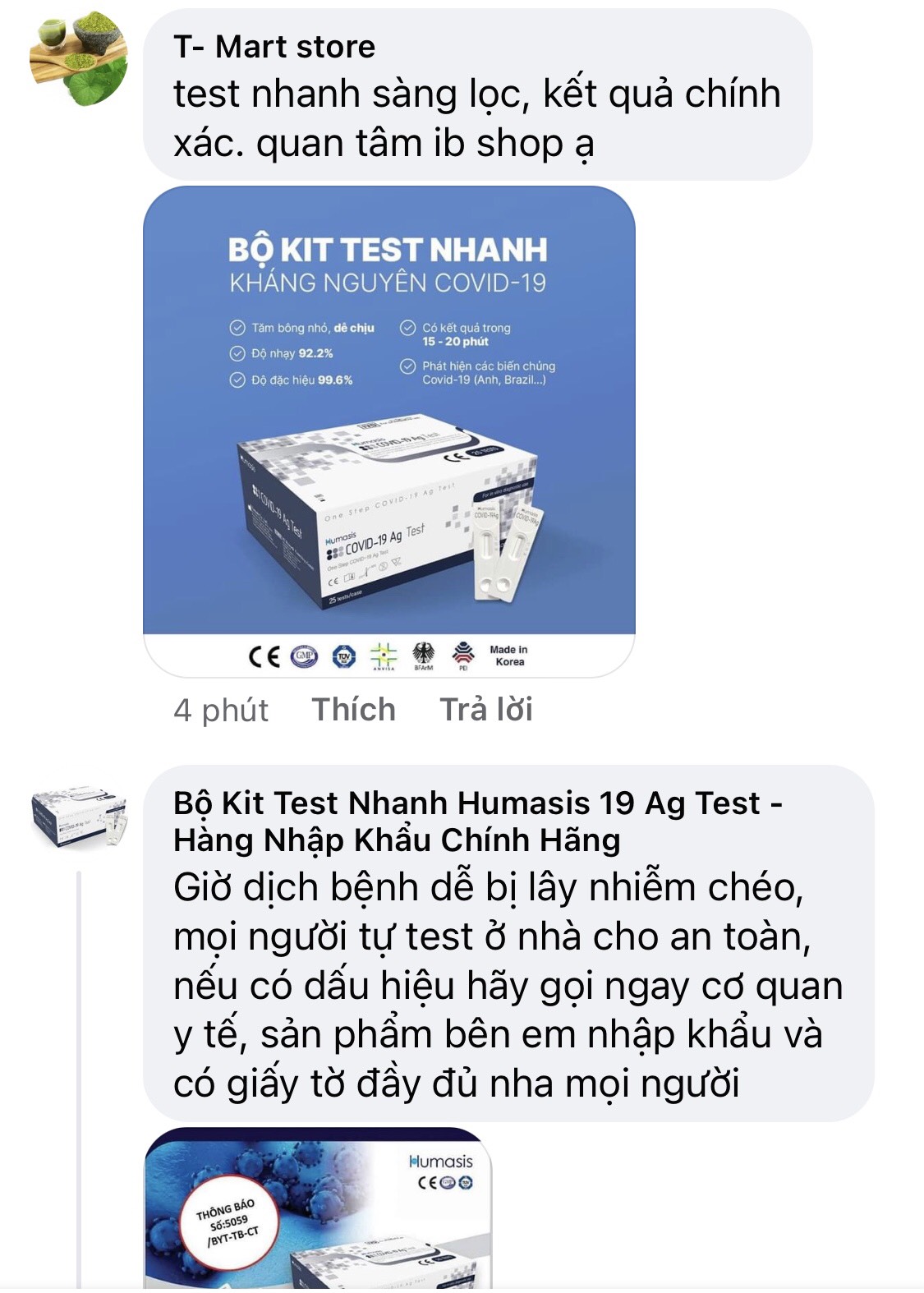 Kit test nhanh COVID-19 lại rao b&aacute;n tr&agrave;n lan tr&ecirc;n mạng