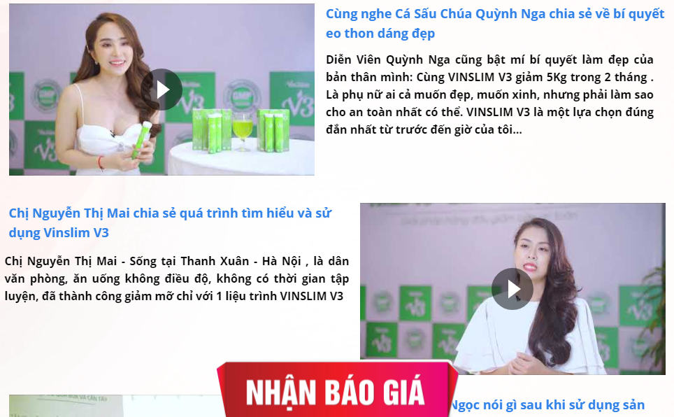Vi&ecirc;n sủi VINSLIM V3: Chỉ l&agrave; TPBVSK nhưng 'nổ' c&ocirc;ng dụng như truốc trị bệnh để lừa người 13Win18 đa dạng khuyến mãi?