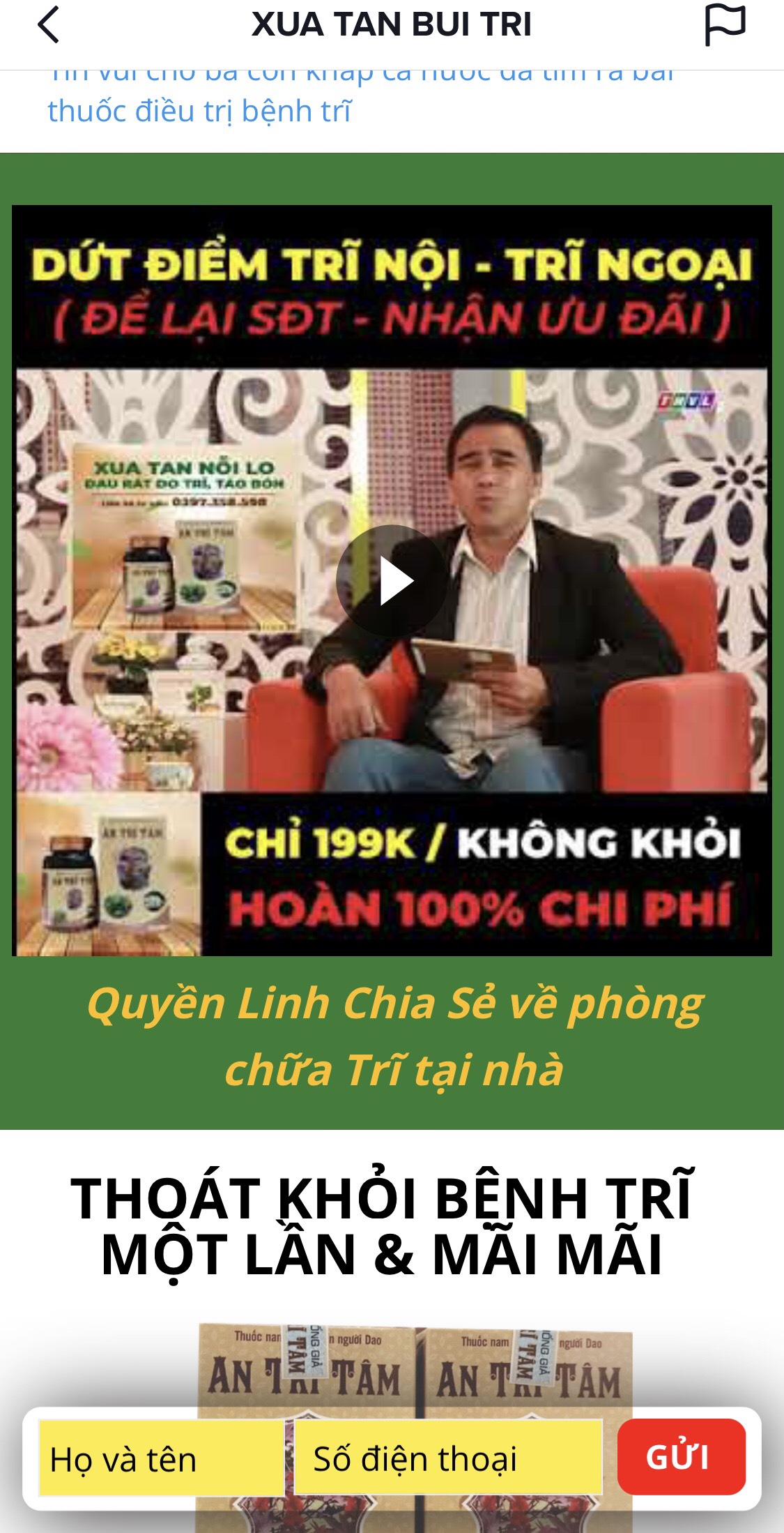 Nghệ sĩ Quyền Linh c&oacute; đang 'tiếp tay' quảng c&aacute;o sai phạm cho sản phẩm An Trĩ T&acirc;m?