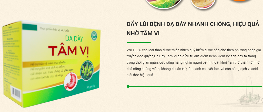 Cảnh báo sản phẩm dạ dày Tâm Vị tự ý quảng cáo như thuốc chữa bệnh Cảnh báo sản phẩm dạ dày Tâm Vị tự ý quảng cáo như thuốc chữa bệnh