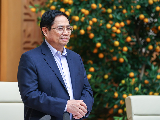 Thủ tướng Phạm Minh Ch&iacute;nh: Kh&ocirc;ng để ai kh&ocirc;ng c&oacute; Tết, kh&ocirc;ng ai bị bỏ lại ph&iacute;a sau, tổ chức cho nh&acirc;n d&acirc;n đ&oacute;n Tết an to&agrave;n, nghĩa t&igrave;nh, vui tươi, tiết kiệm. - Ảnh: VGP/Nhật Bắc
