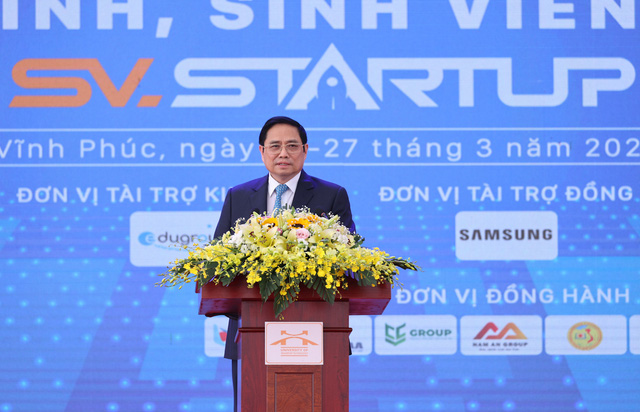 Thủ tướng Phạm Minh Ch&iacute;nh dự Ng&agrave;y hội Khởi nghiệp quốc gia