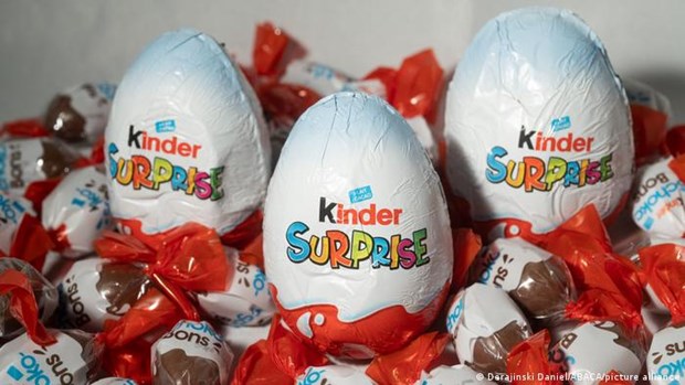 Khuyến c&aacute;o về một số sản phẩm kẹo s&ocirc;-c&ocirc;-la nh&atilde;n hiệu Kinder của c&ocirc;ng ty Ferrero