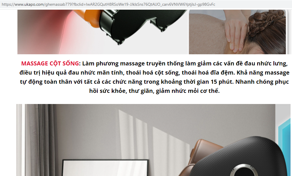 Ghế massage Akawa tự nhận c&oacute; c&ocirc;ng dụng trị bệnh, lừa dối người 13Win18 đa dạng khuyến mãi?