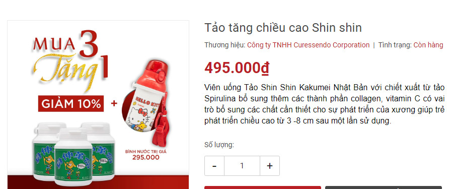 Hệ thống JAPANSHOP.VN cố t&igrave;nh quảng c&aacute;o TPCN như thuốc trị bệnh nhằm trục lợi?