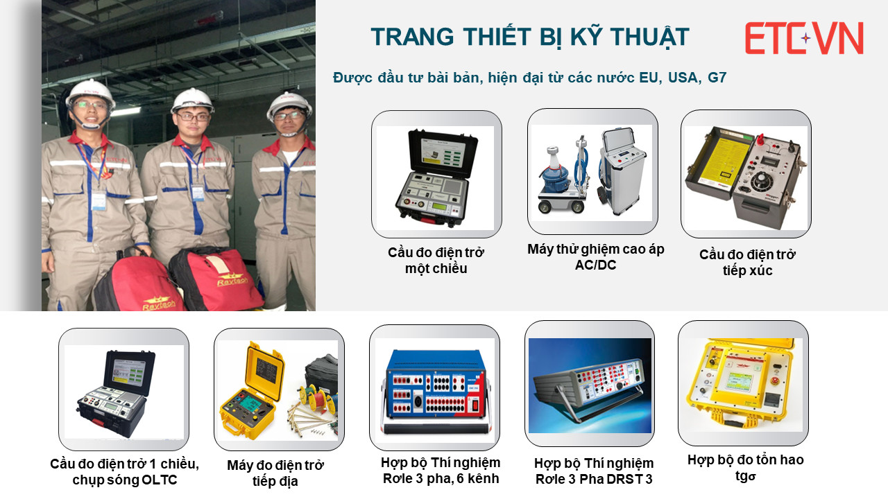 ETCVN và mục tiêu dẫn đầu về thí nghiệm – kiểm định, bảo dưỡng hệ thống điện ETCVN và mục tiêu dẫn đầu về thí nghiệm – kiểm định, bảo dưỡng hệ thống điện