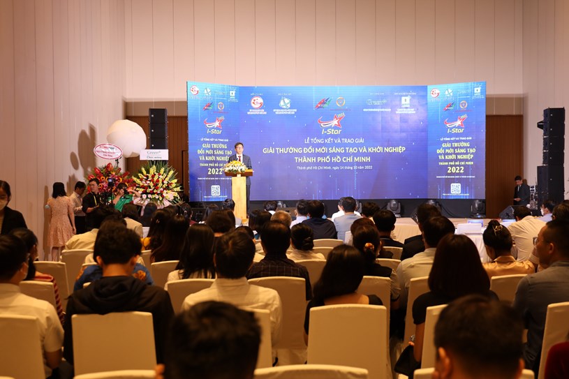10 hồ sơ xuất sắc nhất được trao giải Giải thưởng Đổi mới s&aacute;ng tạo v&agrave; khởi nghiệp TPHCM năm 2022