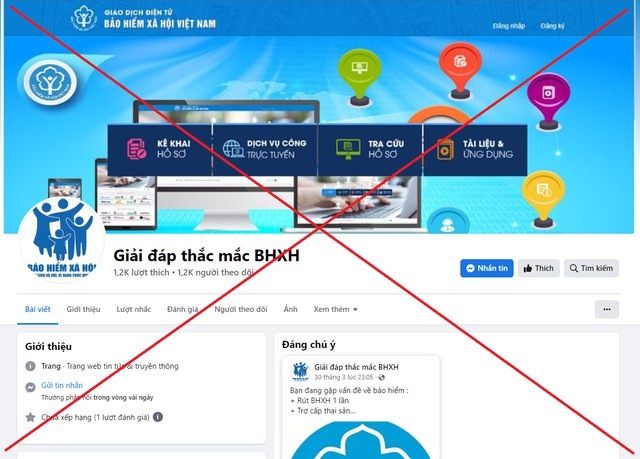 Cảnh b&aacute;o giả mạo cơ quan BHXH Việt Nam để lừa đảo