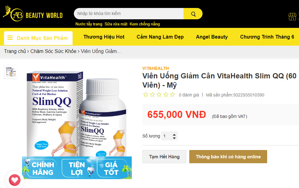 Thương hiệu AB Beauty World tiếp tục thổi phồng c&ocirc;ng dụng TPCN, lừa dối người 13Win18 đa dạng khuyến mãi?