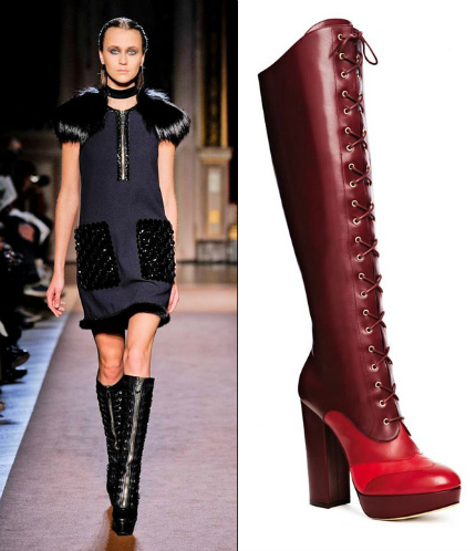 Những đ&ocirc;i boot được bổ sung th&ecirc;m một h&agrave;ng d&acirc;y buộc chạy dọc