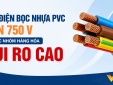 Dây điện bọc nhựa PVC đến 750 V là hàng hóa bắt buộc phải công bố hợp quy