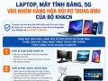 Laptop, máy tính bảng, 5G vào nhóm hàng hóa rủi ro trung bình của Bộ KH&CN