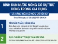 Quản lý chất lượng sản phẩm bình đun nước nóng có dự trữ: Bắt buộc công bố hợp quy