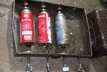 San chiết gas giữa cánh đồng hoang