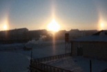 'Mặt Trời giả' với vầng sáng lớn xuất hiện tại Canada