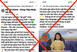 Cảnh báo trang facebook “Bộ Tài Chính – Cổng Tiếp Nhận Hồ Sơ” có tích xanh là giả mạo