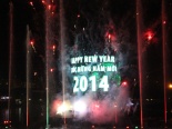 Sài Gòn bắn pháo hoa đón năm 2014