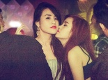 Bà Tưng nóng bỏng tình tứ bên trai lạ