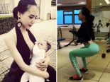 Bà mẹ hot girl 'dáng chuẩn đáng nể' chia sẻ bí quyết để có eo thon, bụng phẳng sau sinh