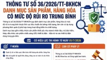 Mũ bảo hiểm, dầu nhờn, đèn LED... thuộc nhóm hàng hóa rủi ro trung bình