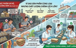 Vì sao sản phẩm cùng loại nhưng chất lượng chênh lệch?