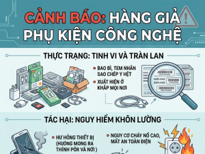 Người dùng cần ưu tiên lựa chọn sản phẩm phụ kiện công nghệ đạt chuẩn, xuất xứ rõ ràng