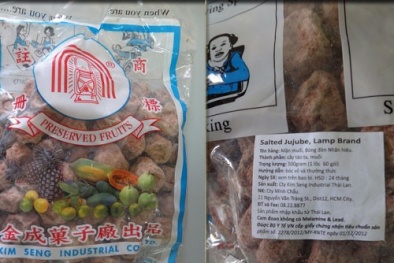 Xí muội Thái chứa chất gây ung thư