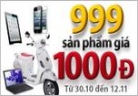 Mua 999 sản phẩm với giá 1.000 đồng