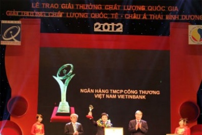 VietinBank đạt giải Vàng Chất lượng Quốc gia