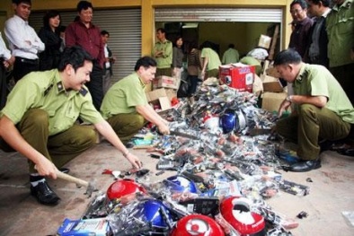 Triệt phá nhiều vụ buôn bán hàng giả, hàng lậu