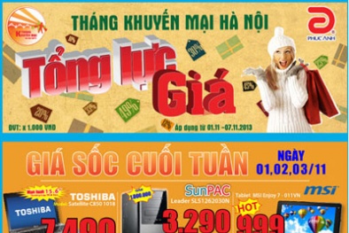 “Tháng khuyến mãi Hà Nội 2013” cùng Phúc Anh